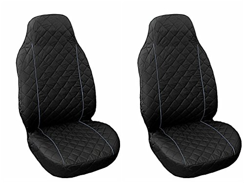 Price comparison product image New Front Seat Covers 2 piece GREY PIPING