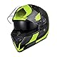 ORIGINE Integral-Helm Full-Face Motorrad-Helm ECE mit Visier (Advanced Fluo Yellow-blk MATT, M)