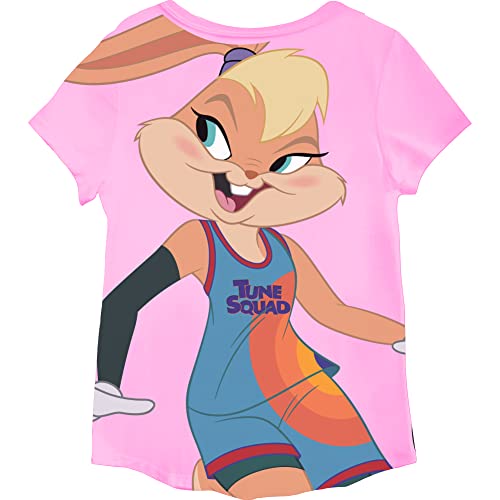 Space Jam Lola Bunny Girls T-Shirt - Front & Back Tee - Sizes 4-163