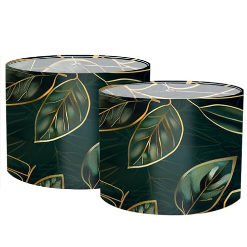 Image of Nuxovilar Lamp Shades Set of 2, 13 inch Top x 13 inch Bottom x 10 inch High (Spider)