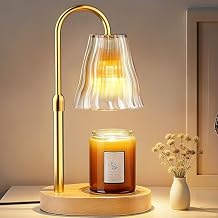 Candle Warmer Lamp with Timer Dimmer, Birthday Gifts for Women Mom Friend Sister, House Warming Gifts New Home Decor, Office Apartment Dorm Room Wax Melt Warmer for Jar Candles with 2 Bulbs
