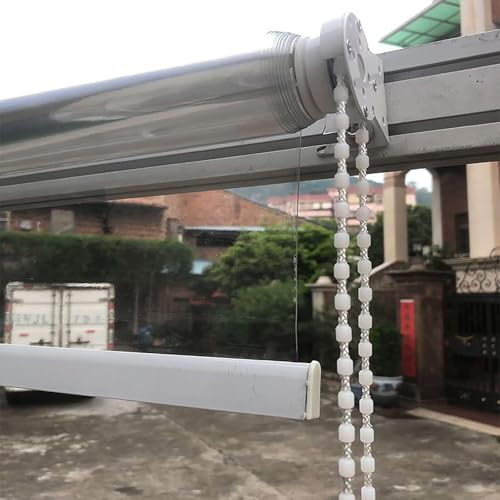 Persianas enrollables para exteriores, PVC transparente resistente al agua, aislamiento térmico para porche, cenador, patio
