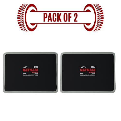 Image of Radial Tyre Repair Patch 84 No Box of 2 Pcs Heavy Duty Puncture Repair Patch for Car Bike Truck Tractor Tyre Repair Garage Workshop