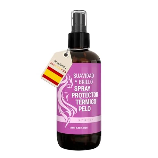 NEATLY Spray Protector Termico Cabello - Protector Calor Cabello con Aloe Vera - Protector de Calor para el Pelo - Protector Termico Cabello para Plancha y Secador - Protector de Calor Pelo Sol, 250ml
