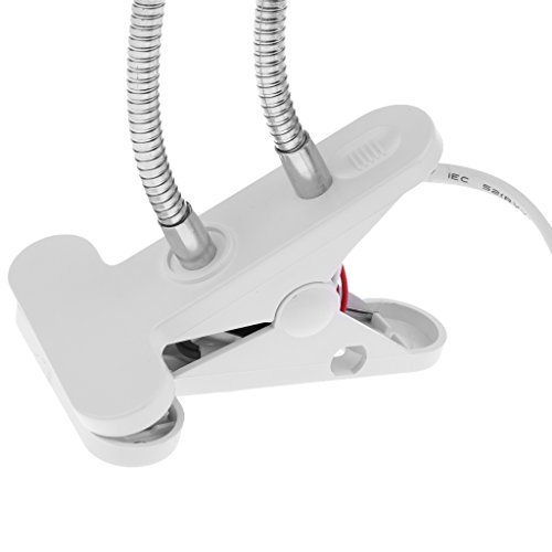 Luce per Lettura Dual Head EU Plug E27 Morsetto a