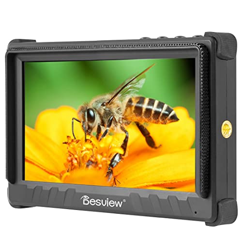Desview P5Ii Camera Monitor 800Nits High Brightness 5.5 Inch Ips 178° View Angle 4K Hdmi Field Monitor With Hdr Waveform 3D Lut Peaking Focus Assist Include Sunshade And Tilt Arm #TOP7