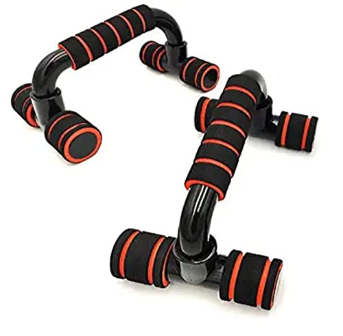 Push Up Bar Stand for Gym &Home Exercise, Dips/Push Up Stand for Men &Women. Useful in Chest &Arm Workout. (Orange Color), Pastic-image-6