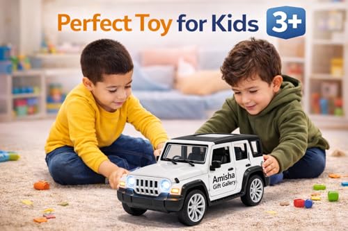 Image of Thar Roxx Metal Light and Sound Toys Cars Diecast Toy Car for Kids 1:36 Scale Model Metal Pull Back Sports Car Boys