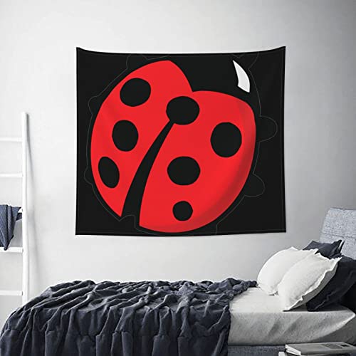 Psvod Cartoon Ladybug Tapestry:hanging Bedroom Living Room Fabric Home Decoration Wall Hanging:wall Decoration Tapestry 60*51 Inches #TOP5