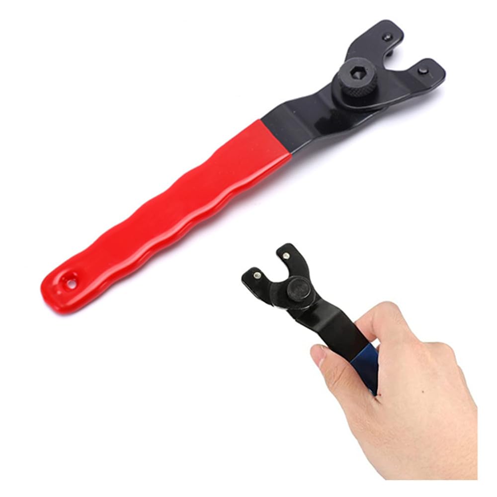 2 Pieces Adjustable Angle Grinder Spanner,Universal 8-50mm Angle Grinder Spanner Key Adjustable Pin Wrench with Plastic Handle for Angle Grinders with Wrench - Image 3
