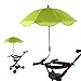 GYAM Parasol De Bébé Universel De Diamètre De Parapluie De Landau pour La Poussette Buggy De Poussette,Vert