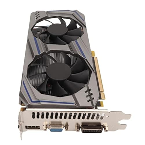 Cuifati Carte Graphique D'ordinateur 8 Go GDDR5, GPU 128BIT 800MHZ pour PC Gaming, Carte Vidéo de Jeu 4K avec Double Ventilateur, PCI Express2.0, VGA, DVI, HDML