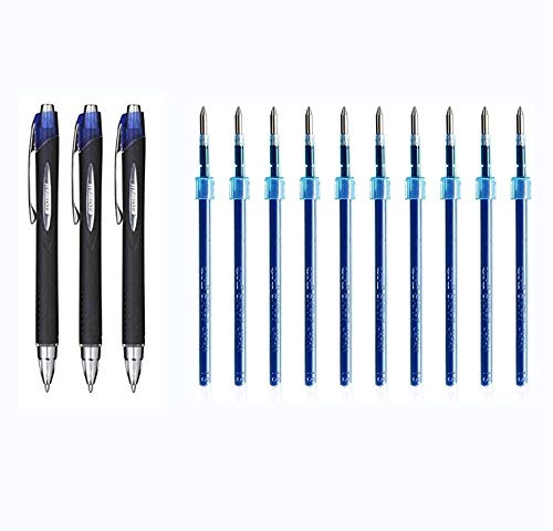 Uni-Ball - Jetstream SXN-210-Tres Rollers + 10 Recambios (Azul)