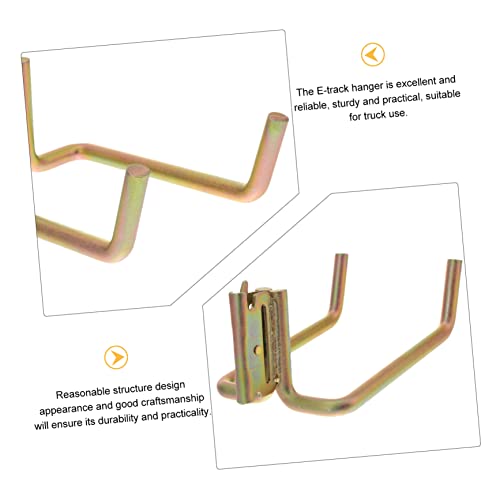 Crochet E-track en acier robuste avec fixation rapide pour rails