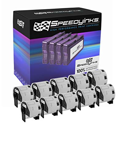 Speedy Inks Compatible Address Label Replacement for Brother DK-1209|1.1 in x 2.4 in 28.9 mm x 62 mm (White, 10-Pack)