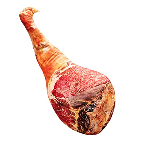 Alipis Almohadas De Muñeca De Jamón De Simulación Almohada De Comida Novedosa Almohada para Abrazar Jamón Falso Almohada De Felpa Corta De Tocino