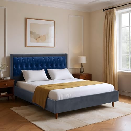 Image of Wakefit Asterion Queen Size Non Storage Upholstered Bed