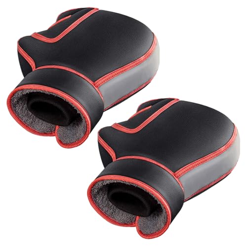 Guantes De Muffs De Manillar De Motocicleta, Interior A Prueba De Viento Y Aislamiento, 26x22 Cm, Guantes De Manillar De Agarre, Ciclismo De Bicicleta De Scooter Más Cálido, Protección Impermeable, Pa