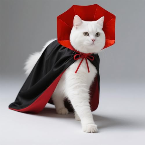 Disfraz de capa vampiro para perro mediano y pequeño miniatura 6