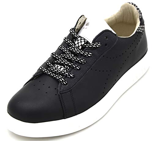 Baskets en tissu noir Diadora pour femme en pointure 38,5 EU