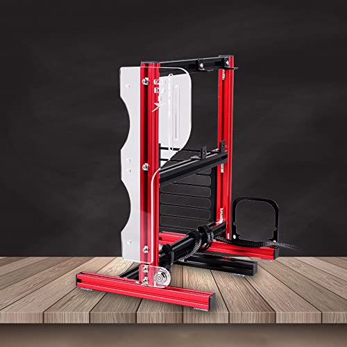 Gabinete para pruebas de PC Open Air, compatible con ATX/Micro-ATX/Mini-ITX, chasis DIY con estructura de aluminio y panel acrílico, soporte para refrigeración líquida (rojo) miniatura 4