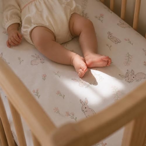 Image of Gllquen Baby Bedside Sleeper Bassinet Sheets 33x20 Inch 4 Pack Girl Boy