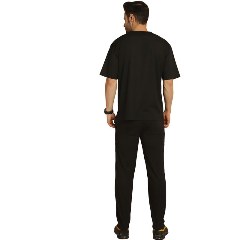Image of Mack Jonney Printed Round Neck Cotton Oversize Half sleeves Co-ord set Tracksuit For Men-P-MACK52845