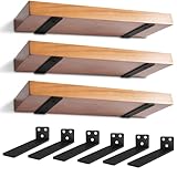 Soportes para Estante, Soporte Duradero de Metal para Pared, Espesor DIY Soportes de Estantería Flotante Baldas Flotantes...