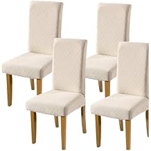 HAPPYDOG Modern Stretch Dining Chair Covers Removable Spandex Slipcovers for High Chairs Set of 4/6 PCS Chair Protective Covers i, 4PCS/Set