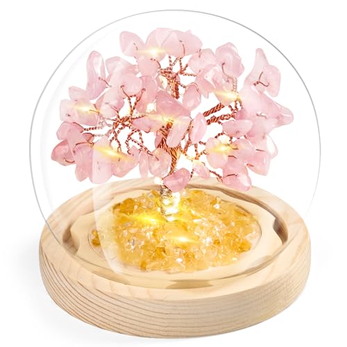Crystal Tree of Life Healing Stones, Home Living Room Desk