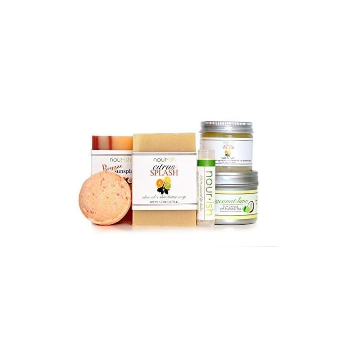 Buy Nourish Savannah Citrus Spa Gift Set! Skin Nourishing Bath Products