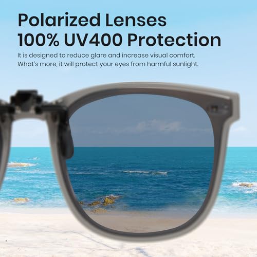 Cyxus Folding Clip-on Sunglasses for Men Polarized UV Protection TAC Lens Fashion Ultralight Male Shades2