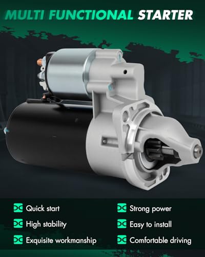 Image of SCITOO Starter Motor fit for BMW for 325 2.7L 1986-1988,for BMW for 325e 2.7L 1984-1987,for BMW for 325es 2.7L 1986-1987 Replacement Starter 17140,16557