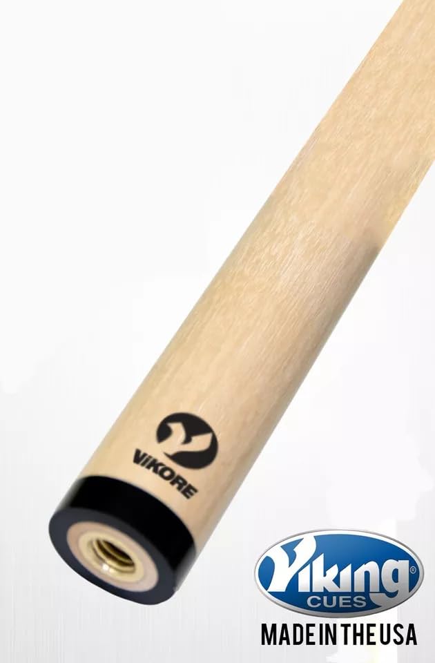 Viking Kayano KY0111 Pool Cue | Smoke Stain Curly Maple, Irish Linen Wrap | Upgraded ViKORE Low Deflection Shaft | Made in USA (ViKORE American Performance Shaft ($240 Value) +$0, 21oz)