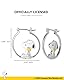 Peanuts Snoopy Damen-Creolen, offiziell lizenziert, Silber mit Snoopy und Woodstock-Accessoire, Messing, kein Edelstein, Messing, kein Edelstein