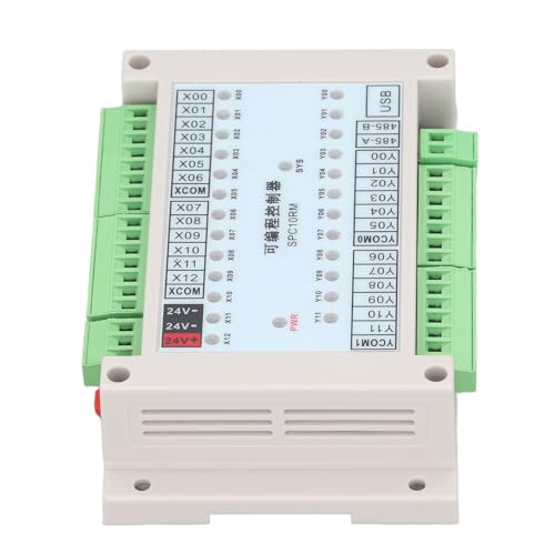 PLC Programmable Logic Controller, 13 Input 12 Output, 24V DC Power Supply, Wide Application in Industrial Control, Easy Programming with USB Cable, Model SPC10RM - Thumbnail 7