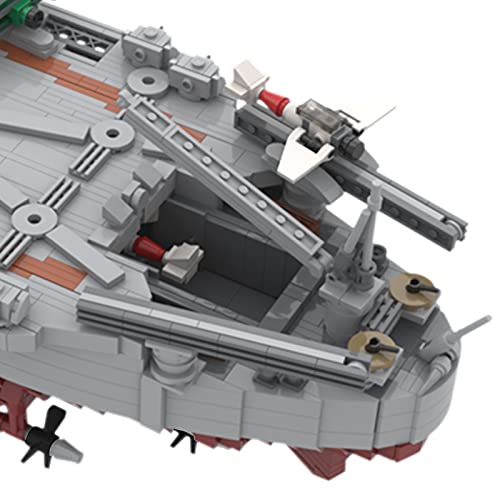 WANZPITS Classic Military WW2 IJN Yamato Battleship Architecture Model MOC-37260 Marine Armee Waffe Kriegsschiff Maßstab… – Bild 5