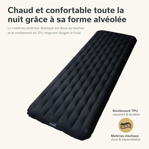 Matelas gonflable isolant Skandika Elite Air Single pour camping 200x75 cm - 5