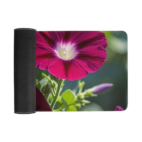 Red Geraniums Gaming Mouse Mat Large Desk Pad 24 x 12 Inches miniatura 3
