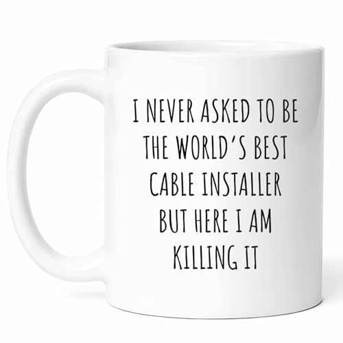 Cable Installer Mug - Network Tech Coffee Cup 11oz