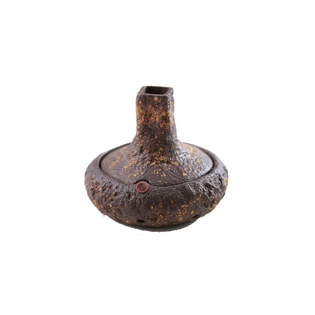 Quemador de Incienso de Reflujo Horno de incienso creativo antiguo, horno de Buda, horno de incienso de arcilla púrpura, horno de incienso de cerámica, horno de madera de agar Cascada de Incienso de A