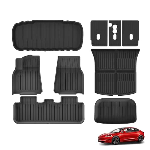 LUCKEASY Full Set of Floor Mats for TES-la Model Y Juniper Standard Version by LUCKEASY - Used condition - US$131.94