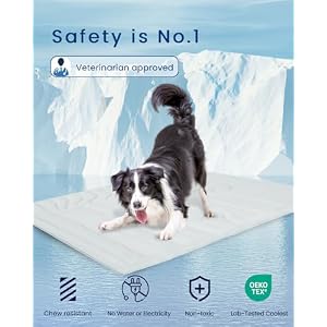 ZonLi Dog Cooling Mat, 48" x 28"Medium, Cooling Pad Reversible (Cool & Warm), Pet Cool Mats for Dog and Cat use in Crate, Kennel, Bed, Sofa, Machine Washable, Durable, Non-toxic Gel, Glacial Grey ZonLi Dog Cooling Mat, 48″ x 28″Medium, Cooling Pad Reversible (Cool & Warm), Pet Cool Mats for Dog and Cat use in Crate, Kennel, Bed, Sofa, Machine Washable, Durable, Non-toxic Gel, Glacial Grey