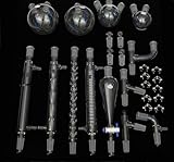 Kit de verrerie de laboratoire de chimie organique en verre à joint 24/40   Équipement de laboratoire for chimistes(27 Pcs)