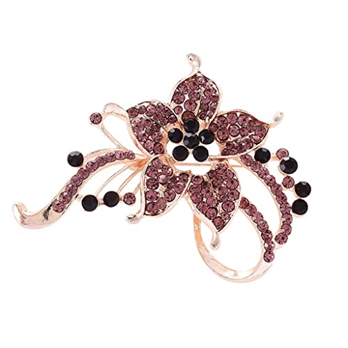 Broche violette style coréen pour combinaison et manteau élégant