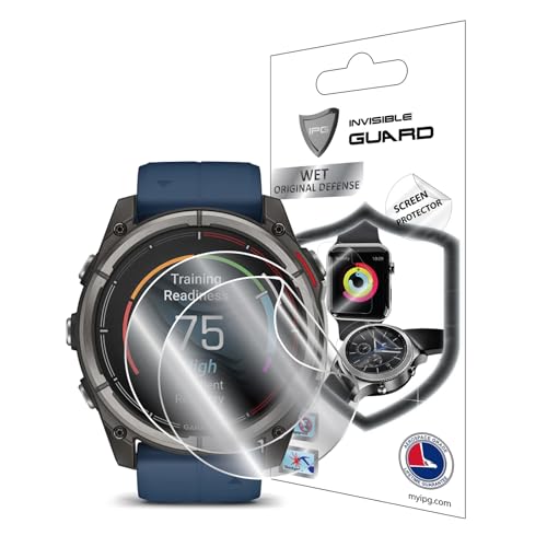 Film hydrogel Garmin quatix 8 51mm anti-rayures et auto-cicatrisant pour un écran lisse IPG