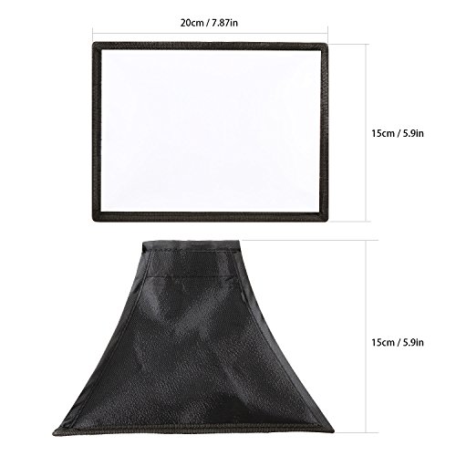 BLITZ Softbox Speedlight Diffusor Kit - 20cm Achteck Softbox + 20x15cm Softbox für Blitzgerät, Universalhalterung für Canon Nikon Sony