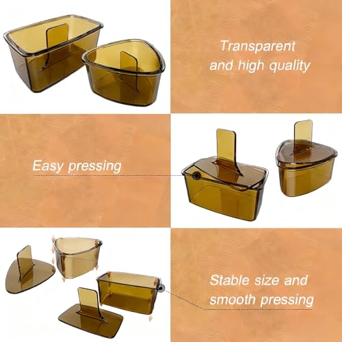 Image of 3PCS Clear Amber Onigiri Rice Ball Mold Maker Kit, Musubi Press, Triangle Sushi Press for Kid Lunch Bento, Non-stick, BPA-Free