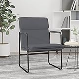 Cuir synthétique de qualité supérieure et construction robuste : ce fauteuil de salon est fabriqué en cuir synthétique durable (60 % polyuréthane, 30 % polyester, 10 % coton) qui est résistant aux taches et facile à nettoyer. La structure en métal robuste et le contreplaqué assurent une capacité de charge maximale de 110 kg, idéale comme chaise d'appoint ou chaise de salon.