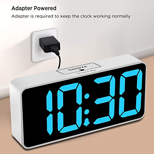 Dreamsky Large Digital Alarm Clock Big Numbers For Seniors & Visually Impaired - 8.9 Inches Electric Clocks For Bedroom, Jumbo Display Fully Dimmable Brightness, Usb Ports, Adjustable Alarm Volume #TOP1